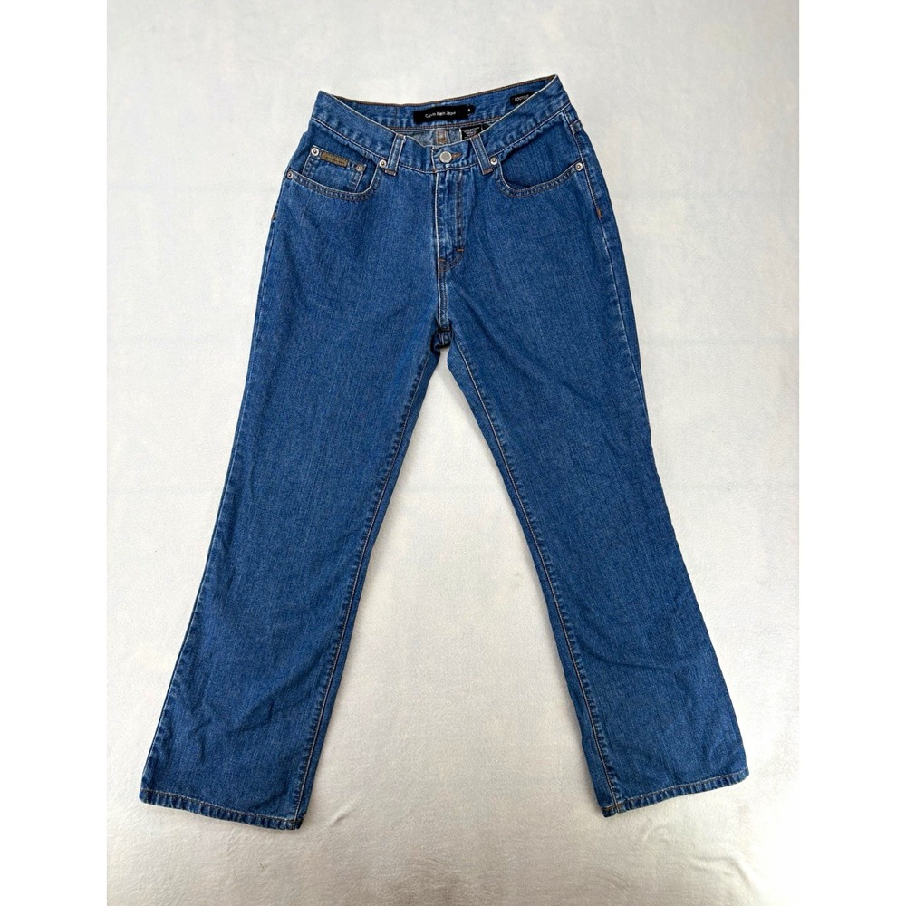 Calvin Klein Jeans Bootcut Jeans Blue Denim Medium Wash Regular Fit Women's 6